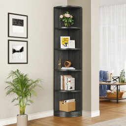 Clarklake Corner Shelf Unit, Small Bookcase