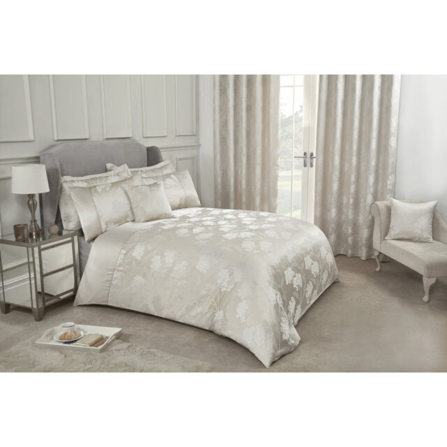 Blossom Satin Floral Bedding with Pillowcases Included