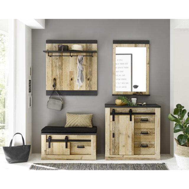 Jackeline Hall Tree 2066cm Wide with Bench and Shoe Storage