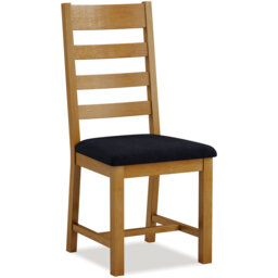 Churchwell 50cm H Polyester Blend Upholstered Side Chair in Black