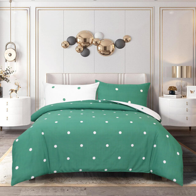 Microfiber Printed Duvet Cover - Soft, Lightweight, Fade-Resistant Bedding with Matching Pillowcases