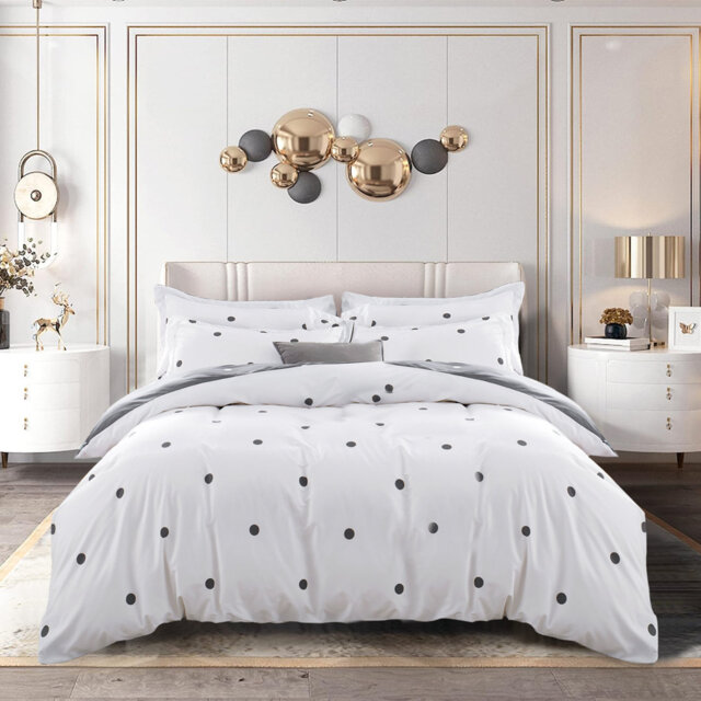 Microfiber Printed Duvet Cover - Soft, Lightweight, Fade-Resistant Bedding with Matching Pillowcases