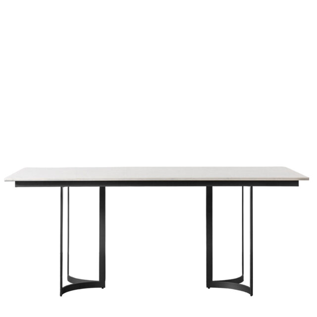180 Cm Stone Trestle Dining Table