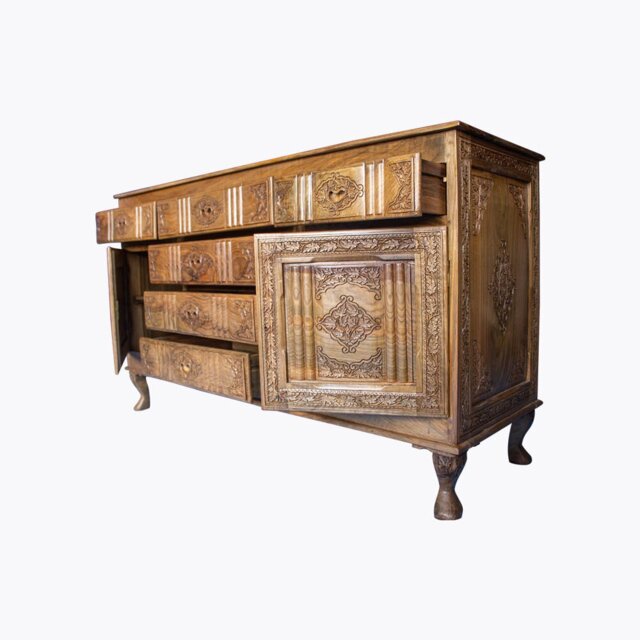 Ketron 6 Drawer 152Cm W Solid Wood Chest of Drawers