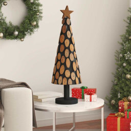 Christmas Tree with Stand Brown Solid teak wood