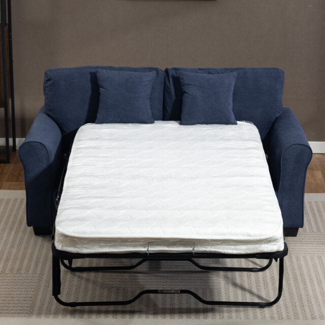 2 Seater Linen Blend Sofa Bed