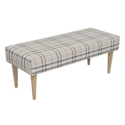Pastel Polyester Blend Upholstered Bench