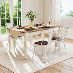 Metal Dining Chairs Set Of 4 Stackable Kitchen Side Chairs