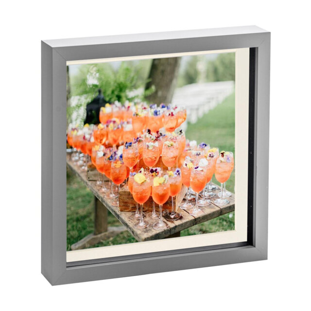 "Nicola Spring - 3D Box Photo Frame - 10 x 10"" with 8 x 8"" Mount"