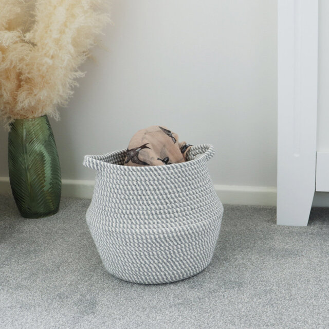 JVL Fabric Decorative Basket