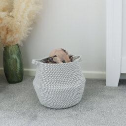 JVL Fabric Decorative Basket