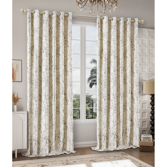Odele Velvet Semi Sheer Curtain Pair