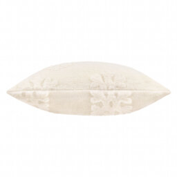 Snowflakes White Square Throw Cushion