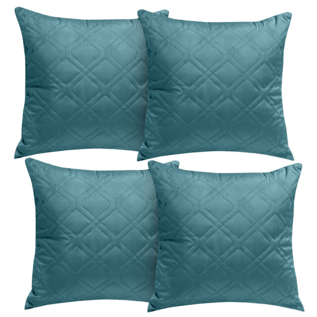 Aspire Homeware Diamond-Pattern Square Velvet Cushion Cover