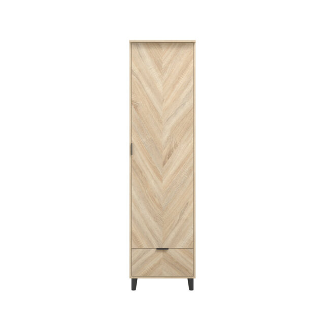 Stockholm 1 Door Manufactured Wood Wardrobe