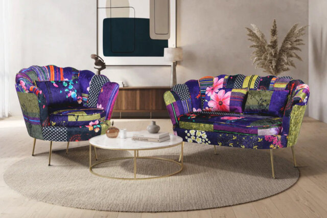 2 - Piece Velvet Living Room Set