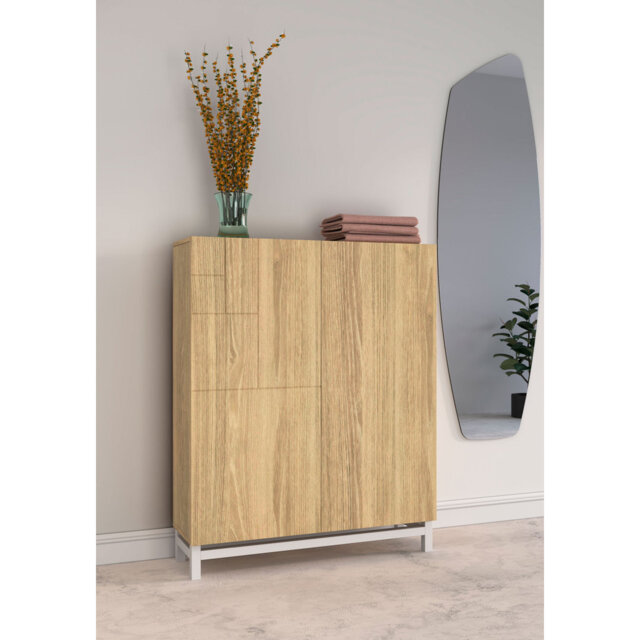 16 Pair Shoe Storage Cabinet