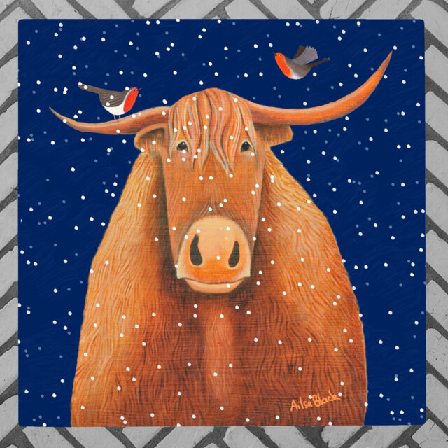 AILSA BLACK Traditional Wall Decor on Ceramic