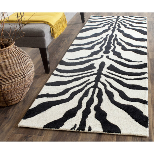 Schell Animal Print Wool Hand Tufted Area Rug