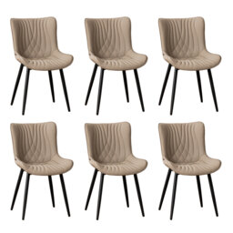Comfortable Padded Dining Chairs with Back Easy Assembly Upholstered Side Chair, Accent Chairs for Kitchen, Dining Room