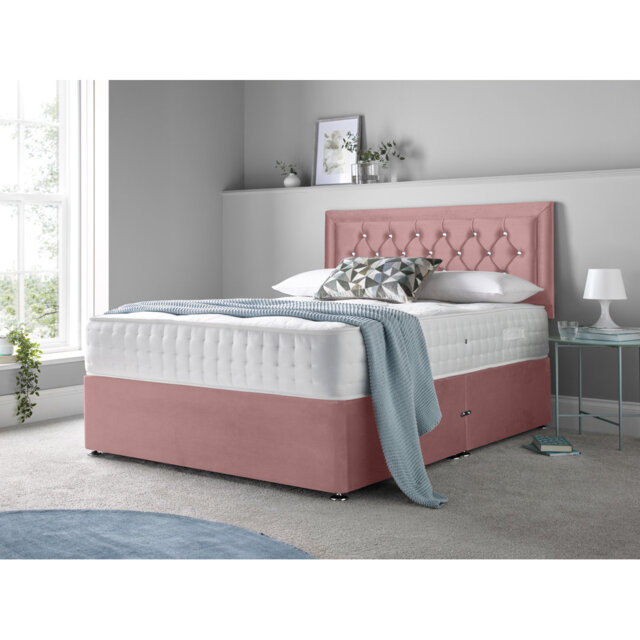 McBain Upholstered Divan Bed with Mattress