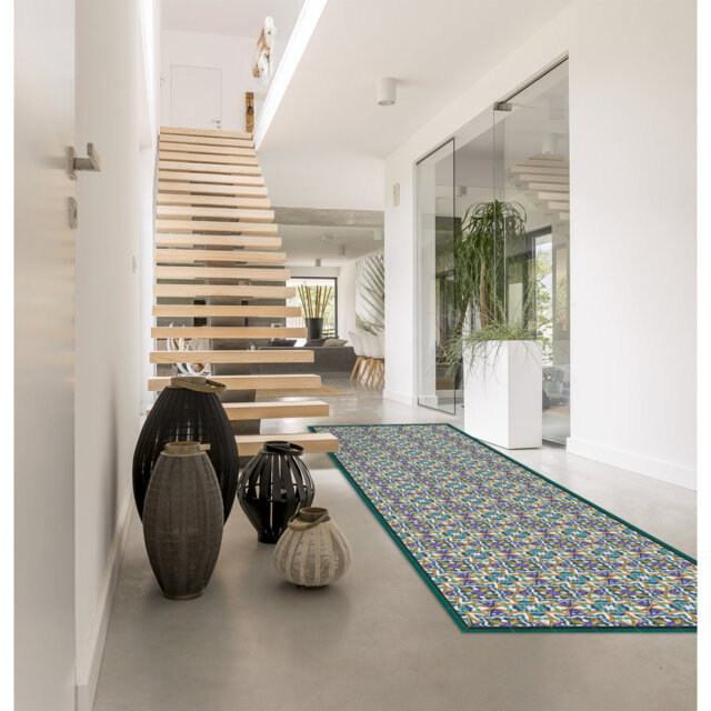 Vinyl Green Indoor Rug