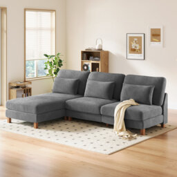 4 Seater Corduroy Sofa & Chaise