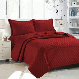 Microfiber Bedspread with Pillow Shams Included