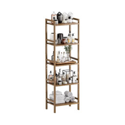 142cm H x 45cm W Bamboo / Rattan Bookcase