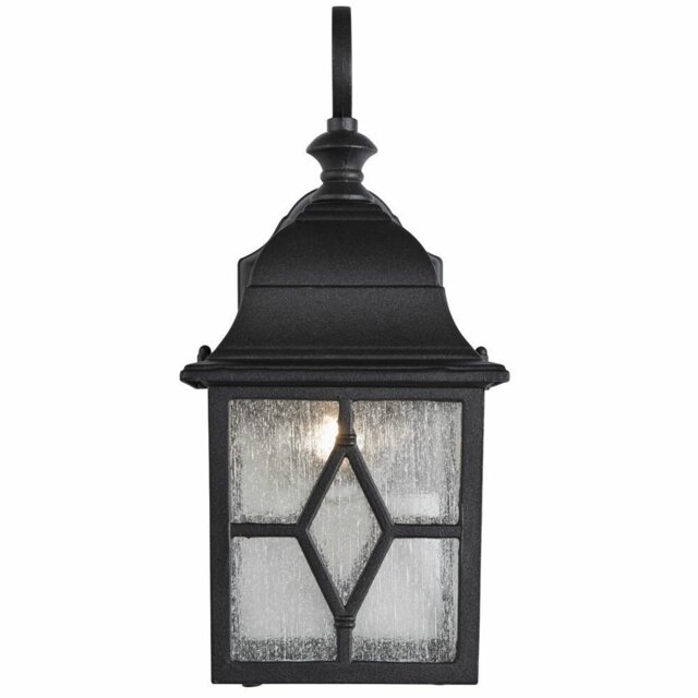 Vanessa Crackled Glass Outdoor Wall Lantern