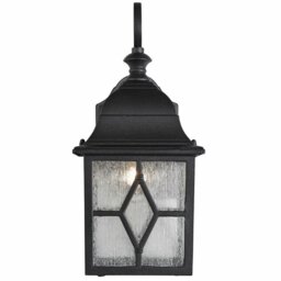 Vanessa Crackled Glass Outdoor Wall Lantern