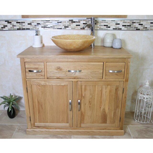 Sofia 1000mm Single Bathroom Vanity with Vessel St1 Basin