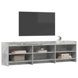 "Unfinished TV Stand for TVs up to 75"" with Fireplace Included"