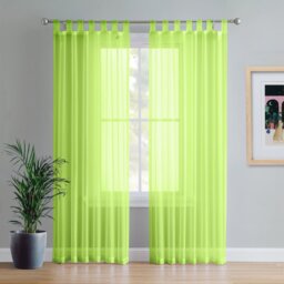 Birdsall Tab Top Sheer Single Curtain Panel