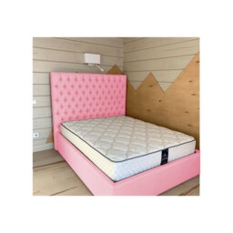 Leon Deshler Upholstered Bed Frame - Plush Velvet with Headboard and Sprung Slats
