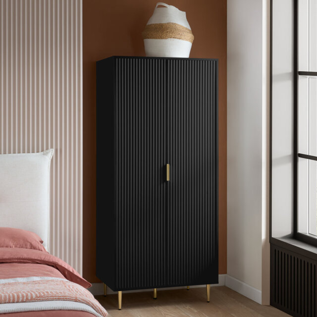 Bethzaida 2 Door Fluted Wardrobe
