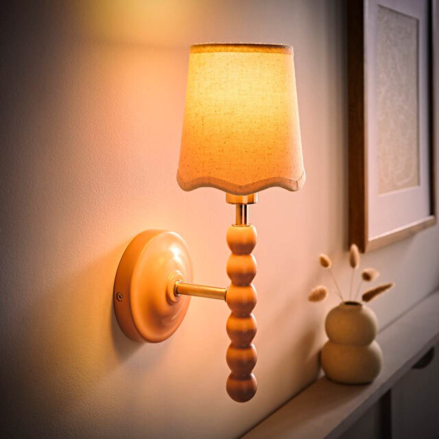 Alderic Manufactured Wood Armed Sconce