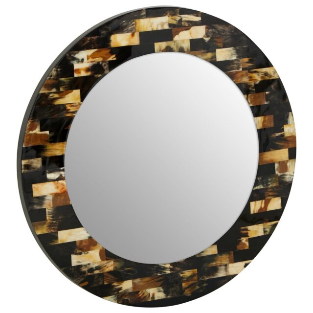 Alderamin Solid Wood Flat Wall Mirror