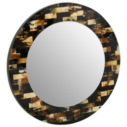 Alderamin Solid Wood Flat Wall Mirror