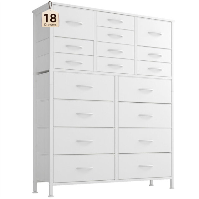 96cm W 18 - Drawer Chest of Drawers