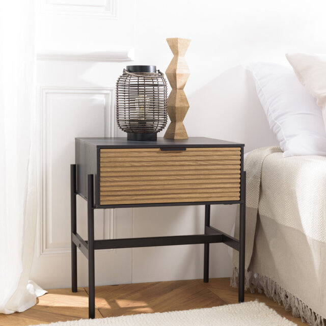 Aliegha 51cm W Laminate Bedside Table