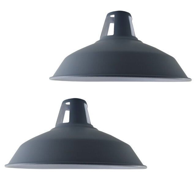 Alkis 16cm H Metal Barn Slotted Lamp Shade ( Uno )