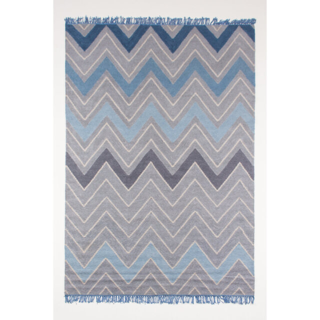 Tulane Hand Knotted Kilim Grey Area Rug