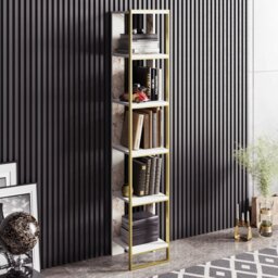 Polka 178.5cm H x 32.2cm W Stainless Steel Standard Bookcase
