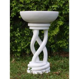 Spiral Bird Bath Marble