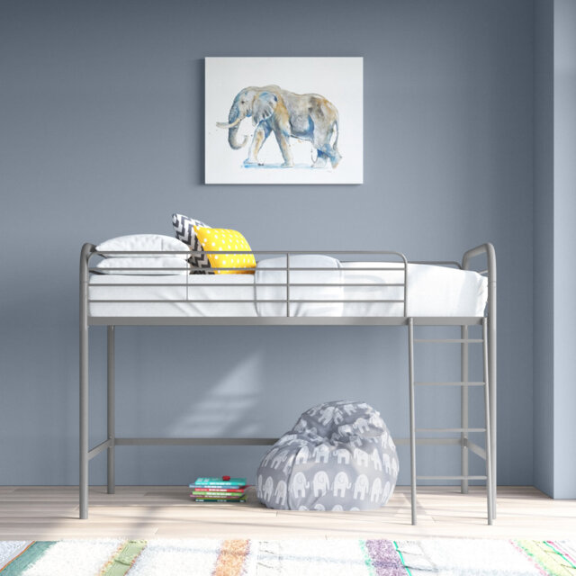 Mcadory Single Metal Mid Sleeper Loft Bed Bed