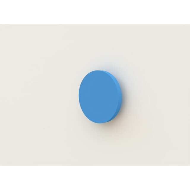 Chest of drawers K06, white, blue handle