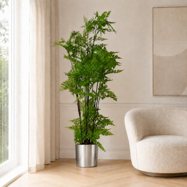 150cm Faux Plant in Metal Planter