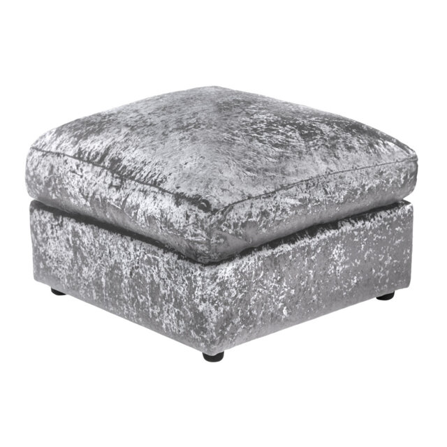 Romelia Wide Square Footstool Ottoman