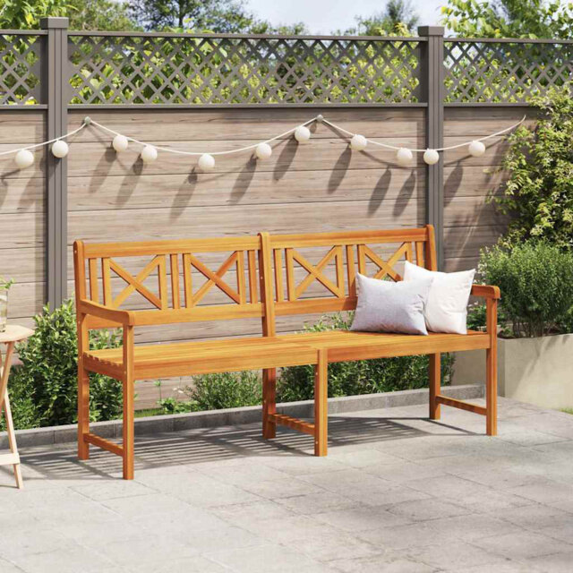 Garden Bench Brown 150 X 56 X 90Cm Solid Acacia Wood